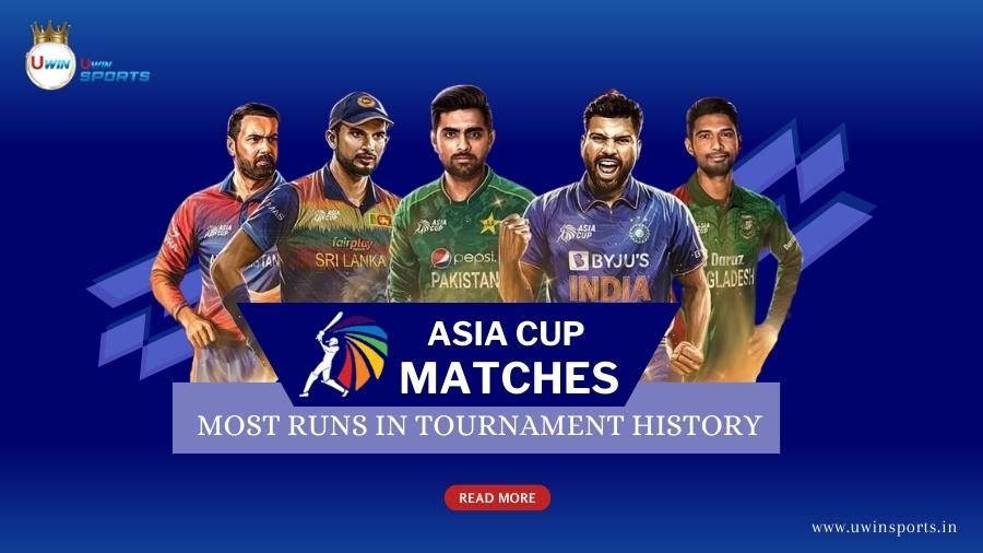 asia cup most runs
