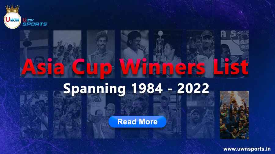 Asia Cup Winners List: Spanning 1984 – 2022